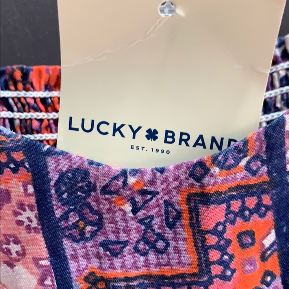 NWT Lucky Brand dress boho style fully lined S - Picture 4 of 7